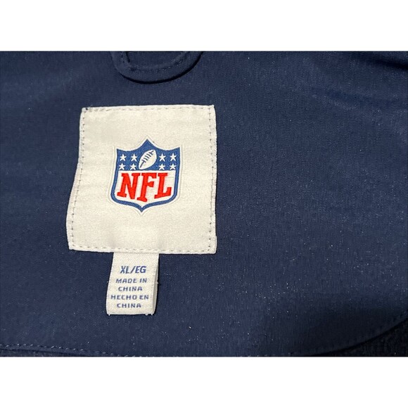 Seattle Seahawks Full Zip Jacket NFL Navy Drawstring Pockets Mens XL Blokecore - Picture 10 of 16